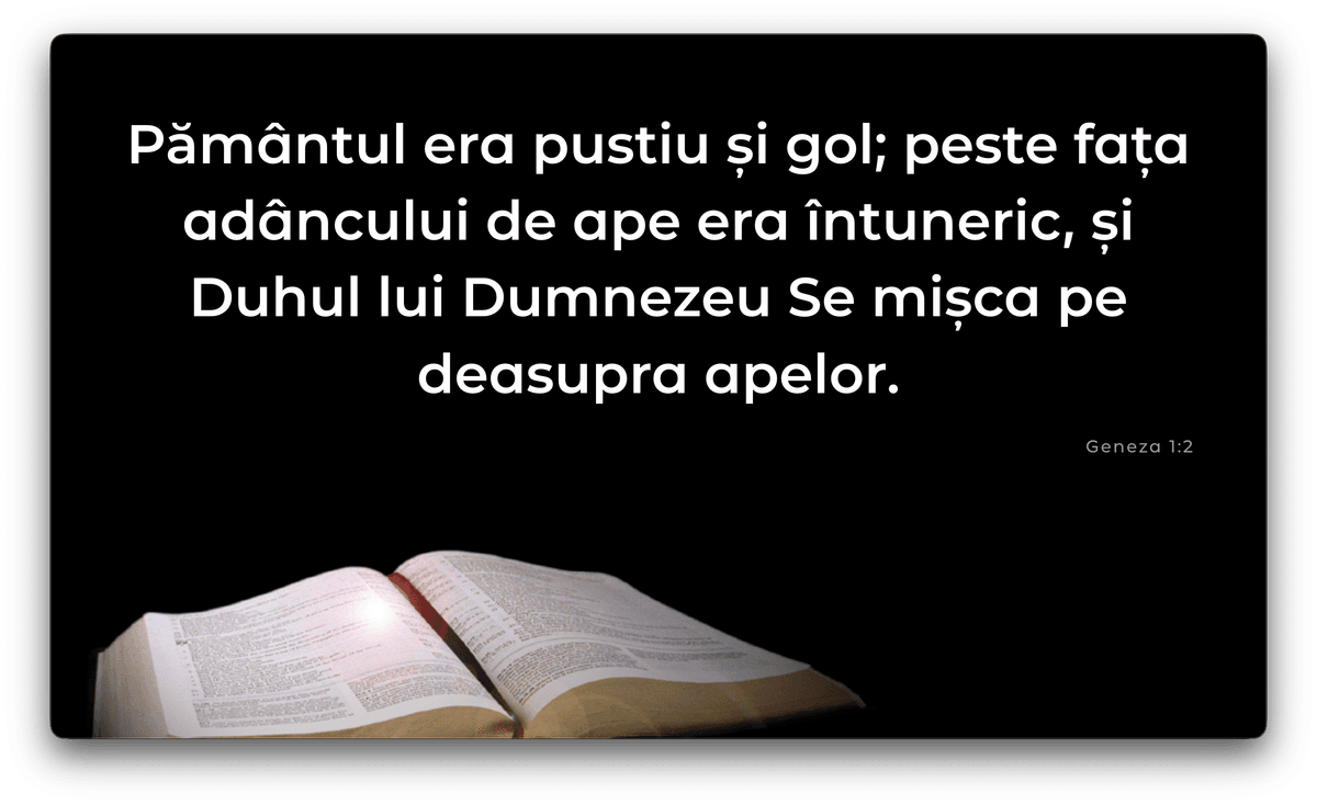 Proiecție verset biblic